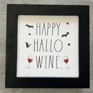 Rae Dunn happy hallo wine